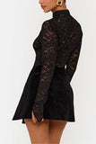 Elegant Lace and Skirt Set