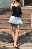 Polka Dot Halter Tank Top