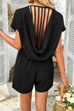 Open Back Draped Romper