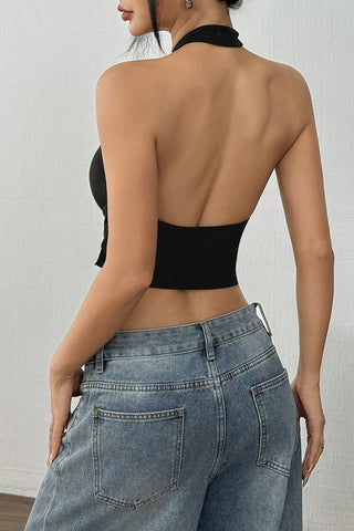 Halter Wrap Style Tank Top