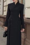 Elegant Longline Buttoned Coat