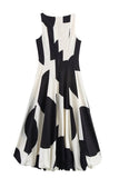 Sleeveless Geometric Casual Dress