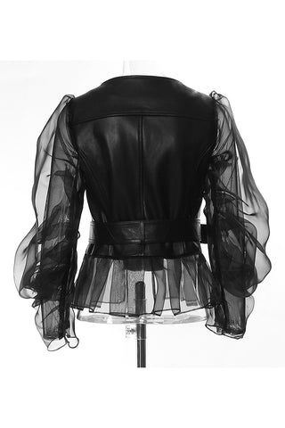 Statement Sheer Sleeve Jacket