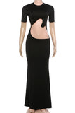 Stylish Cut-Out Evening Dress
