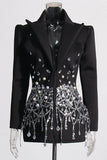 Embellished Evening Blazer Dress