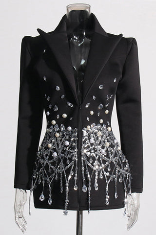 Embellished Evening Blazer Dress