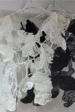 Floral Lace Vest with Artistic Design