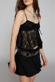 Lace Overlay Tank Top