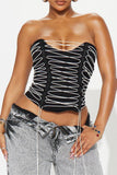Lace-Up Corset Tank Top