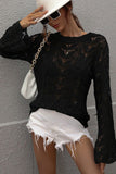 Elegant Lace Knit Sweater