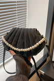 Pearl-Accent Shell Shoulder Bag
