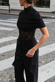 High-Neck Lace Tank Top