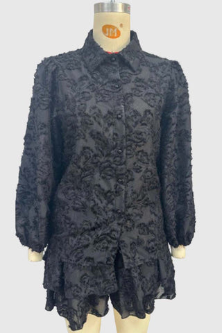 Elegant Layered Short Set