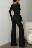 Chic Buttoned Top and Wide-Leg Pant Set