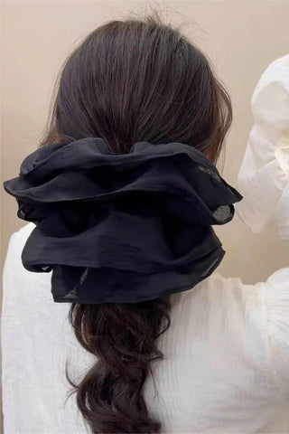 Elegant Floral Scrunchie Hair Accessory