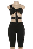 Studded Cut-Out Romper
