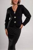 Stylish Button-Detail Cardigan