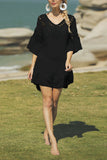 Plunge Neck Beach Cover Dress