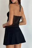 Polka Dot Halter Neck Camisole