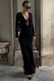 Elegant V-Neck Maxi Dress