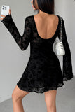 Floral Cutout Casual Mini Dress