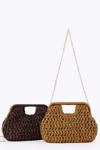 Chic Woven Chain Bag