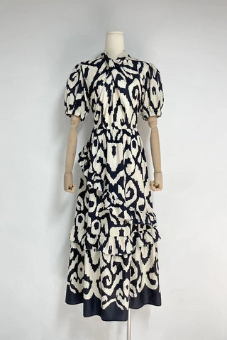Ruffle-Tiered Casual Maxi Dress