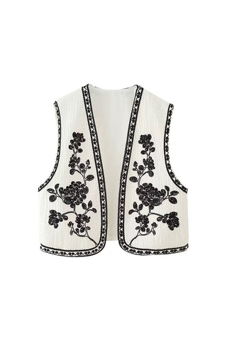 Floral Bohemian Vest