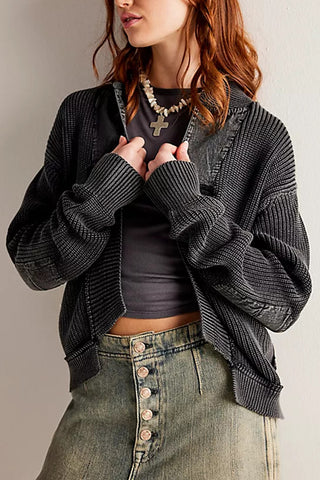 Open-Front Cozy Knit Cardigan