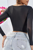 Elegant Lace Trim T-Shirt