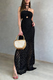 Elegant Crochet Cutout Dress