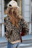 Button-Up Leopard Print Cardigan