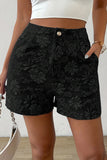Floral Print High Waist Shorts