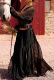 Elegant Lace Skirt Set