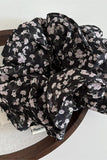 Floral Pattern Scrunchie Hair Accessory