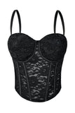 Lace Detail Bustier Top