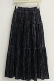 Tiered Skirt with Elastic Waistband