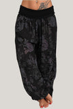 Floral Wide-Leg Casual Pants
