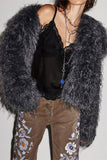 Plush Faux Fur Jacket