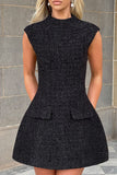 Sleeveless A-Line Mini Dress