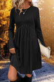 Ribbed Knit Casual Dress