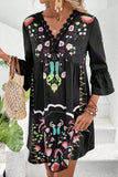 Floral Detail Boho Dress