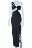 Elegant One-Shoulder Evening Dress