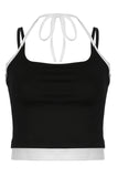 Strappy Contrast Trim Cami Top