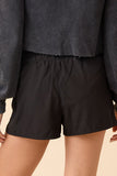 Striped Casual Shorts with Elastic Waist