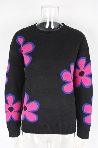 Floral Pattern Sweater