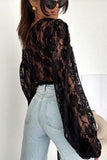 Lace V-Neck Blouse