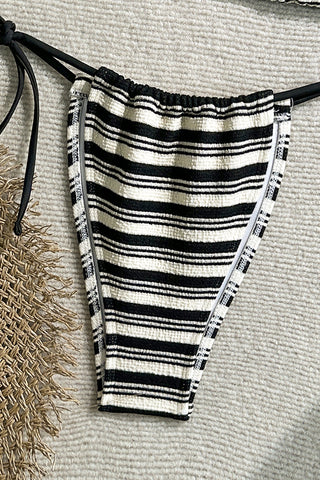 Striped Triangle Bikini Set