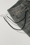 Stylish Pin and Chain Jacket Accessory