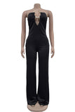 Strapless Wide-Leg Jumpsuit